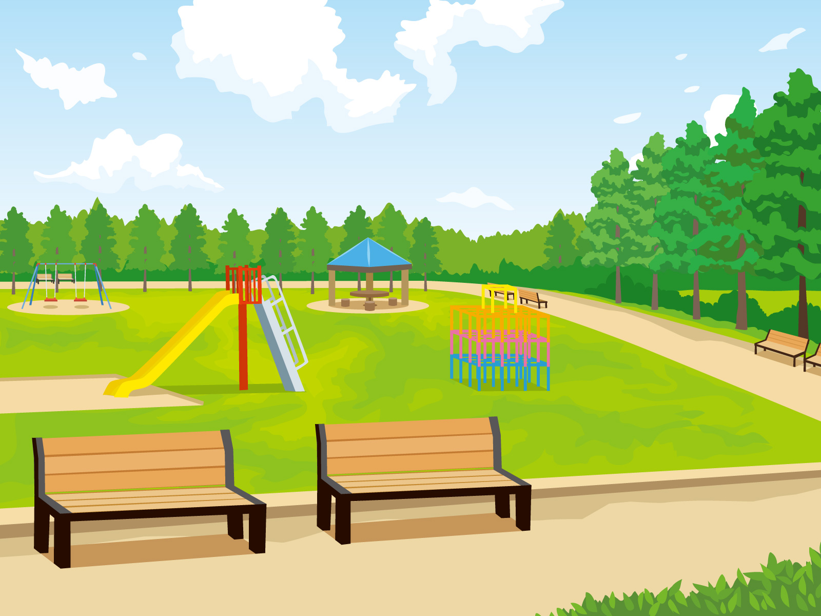 公園や公共施設など